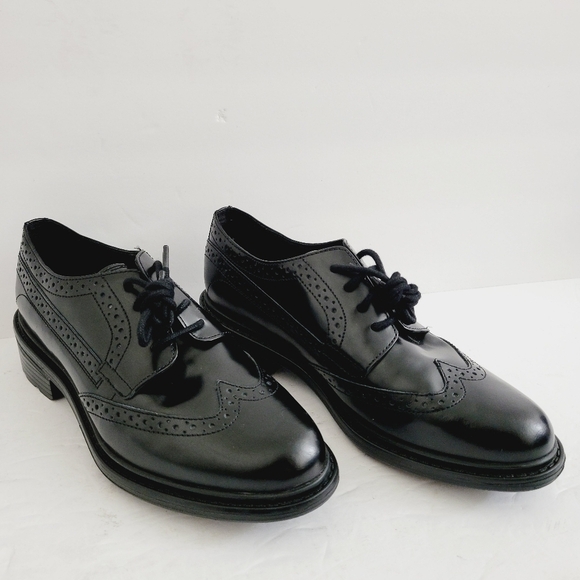 NEW Geox Walk Pleasure Black Lace-up Loafers Size 7 - Picture 2 of 10